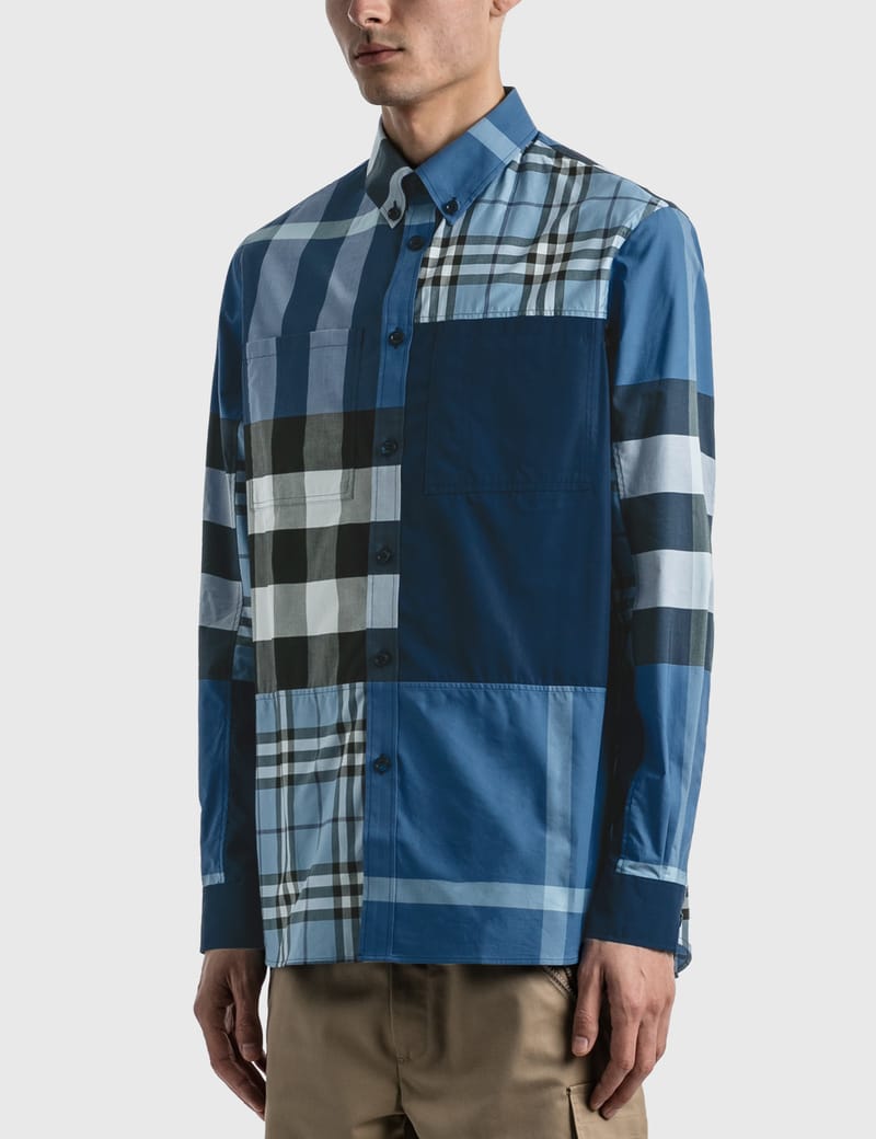 Burberry - Patchwork Check Cotton Poplin Shirt | HBX - Globally