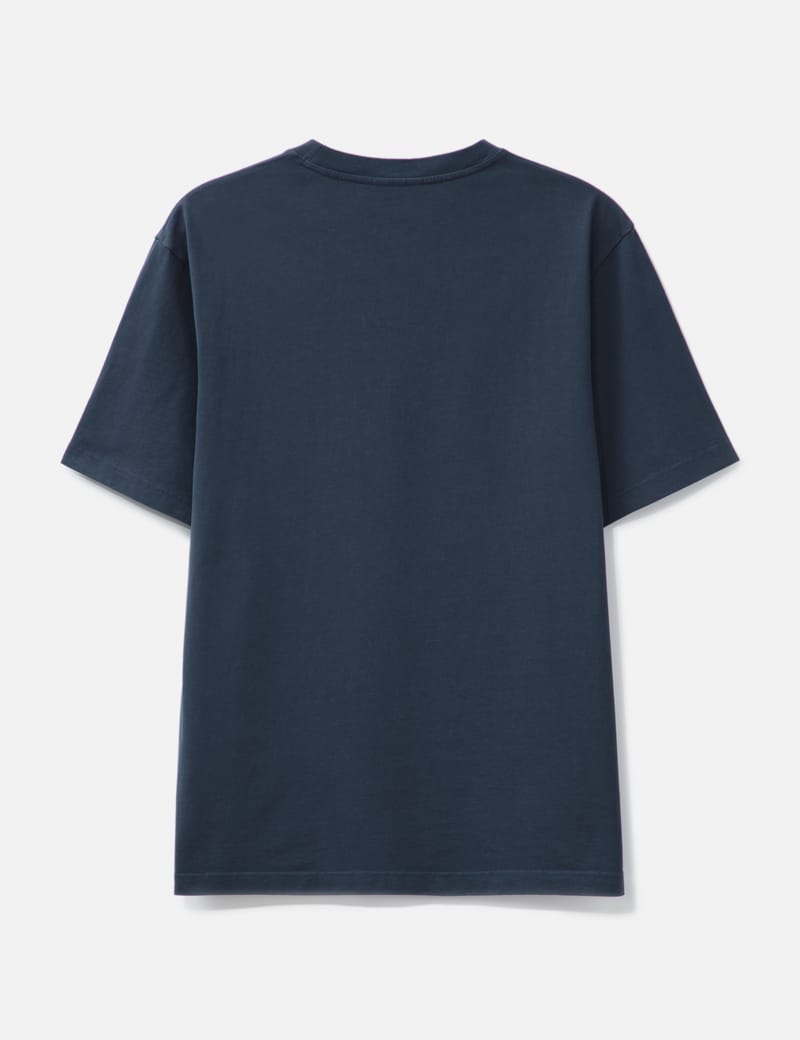 Tシャツ・カットソー MAISON KITSUNE 'Speedy Fox' T-shirt Blue Maison Kitsuné - Bold Fox Head Patch Comfort T-Shirt | HBX