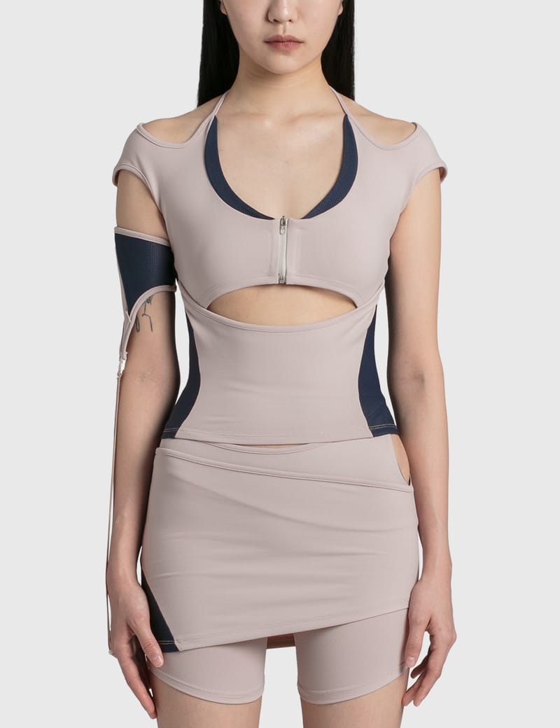 Slashed Zip Top – HYEIN SEO