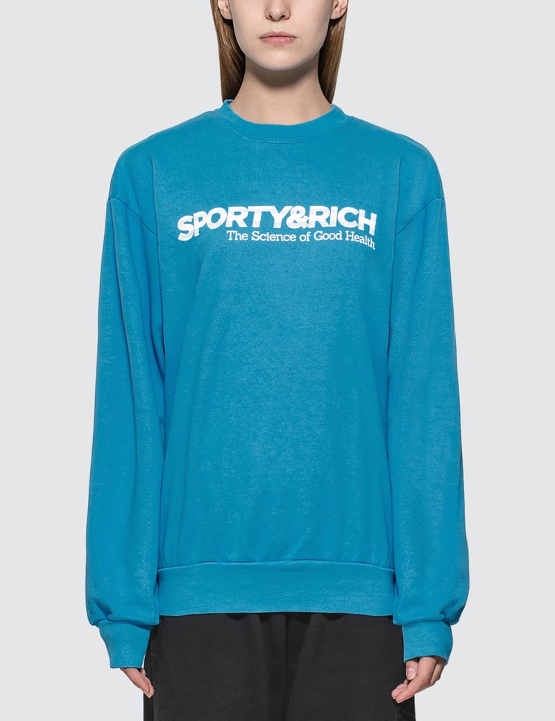 Sporty & Rich - Science Crewneck Sweatshirt | HBX - Globally