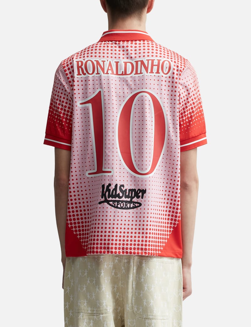 ウェア KIDSUPER X RONALDINHO SOCCER JERSEY Ronaldinho x KidSuper Soccer Jersey [Red]