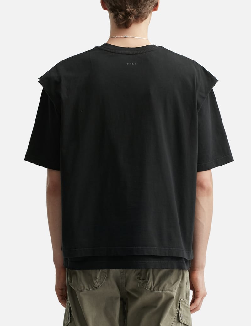 OAKLEY PIET コラボT l 2.0 T-Shirt Piet Piet x Oakley Layered T-shirt - Vintage Black double-layer