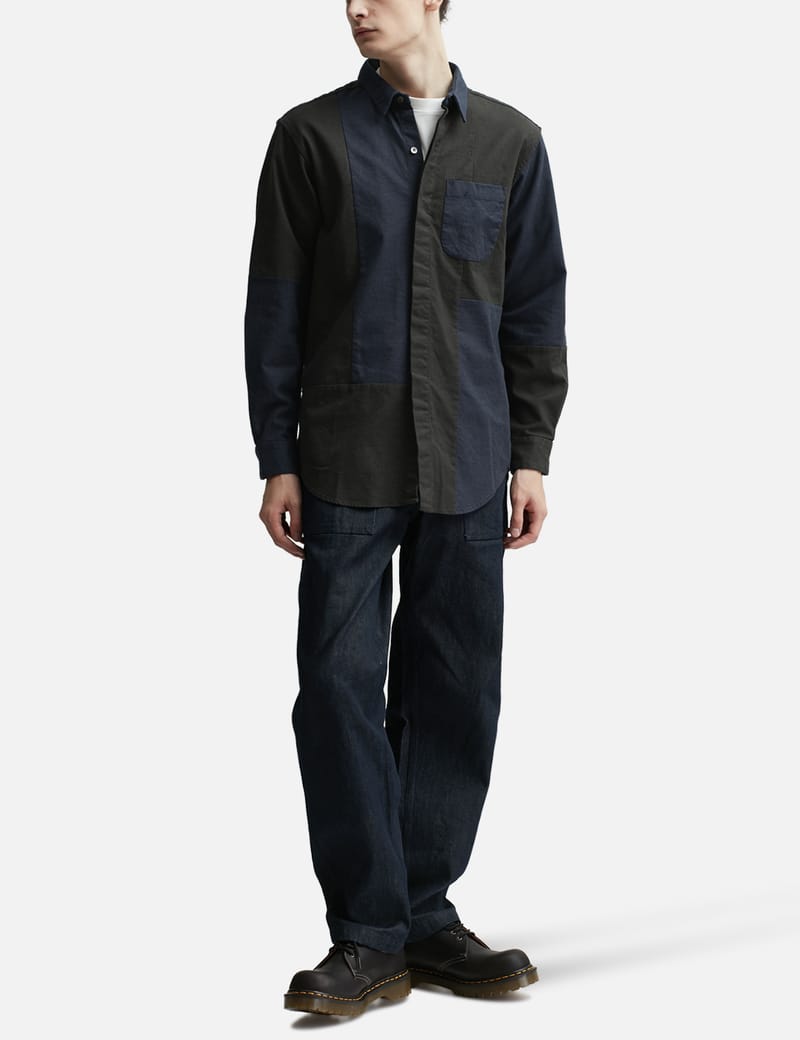 Engineered Garments - Combo Short Collar Shirt | HBX - Globally Curated ...