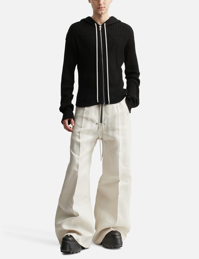 パンツ RICK OWENS BAUHAUS BELA PANTS RICK OWENS MEN BAUHAUS BELA CROPPED PANTS BLACK SS23
