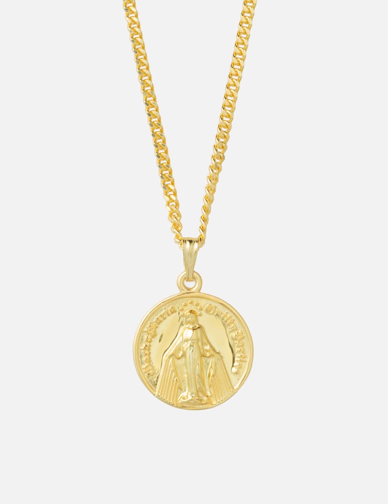 Wacko Maria Coin Necklace (Type-2) - Gold-plated 925 sterling