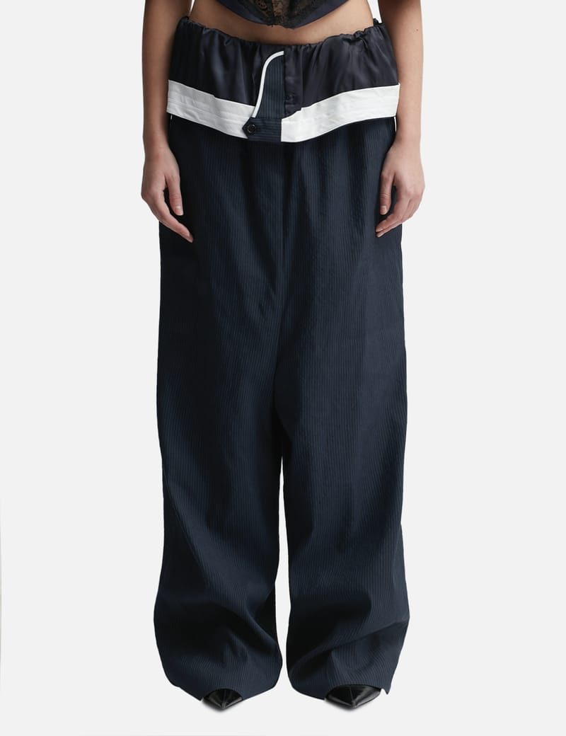 pushBUTTON - Folded Waist Wide Pants | HBX - Globally
