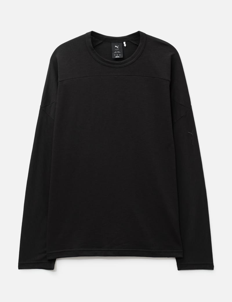 Puma JJJJound x Puma T7 Longsleeve Polo - Chocolate double-faced
