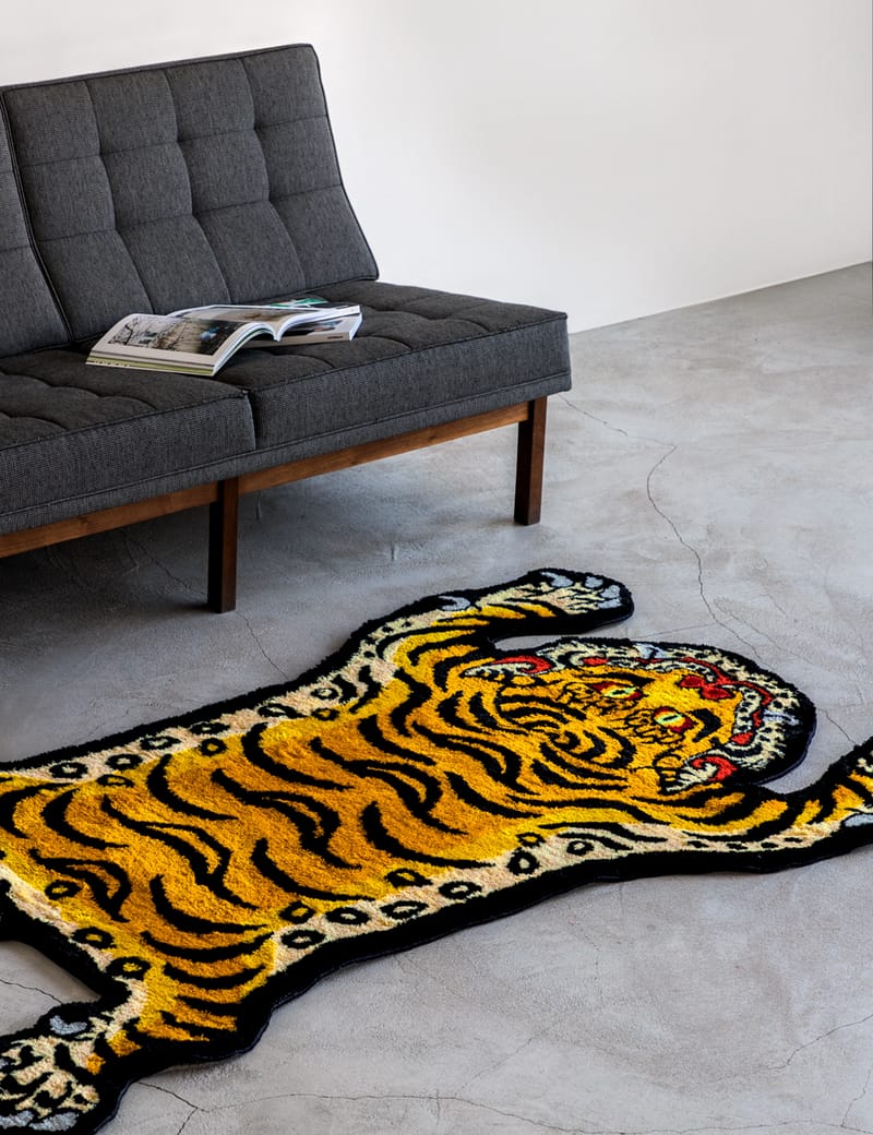 RAW EMOTIONS - Large Mascot Tiger Rug | HBX - Globally Curated