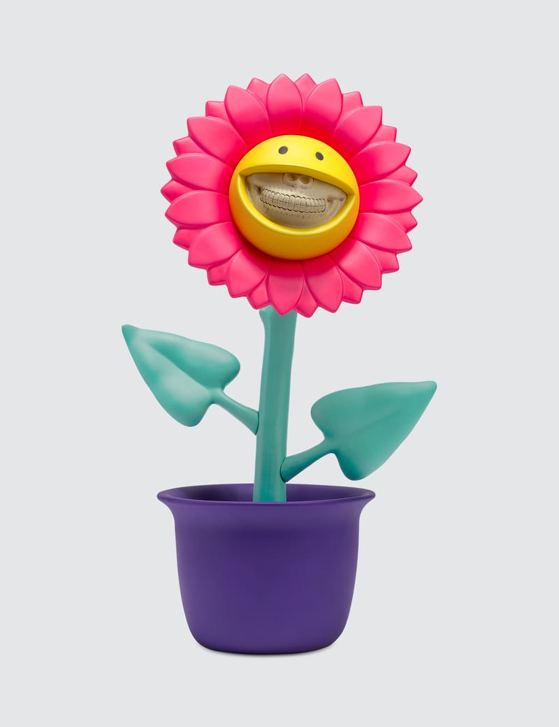 ロンイングリッシュ　サンフラワー　チャーリーグリン　Ron English Ron English - Ron English Shocking Sunflower Smiley Grin (Pink Ver