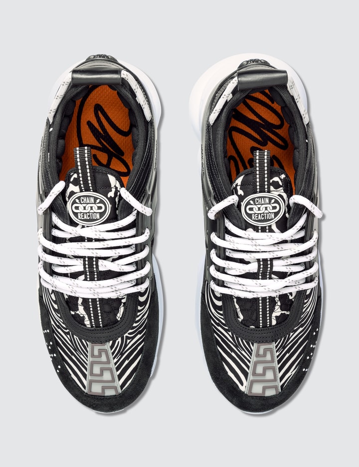 Versace Zebra Print Chain Reaction Sneakers HBX 하입비스트가 엄선한 글로벌 패션