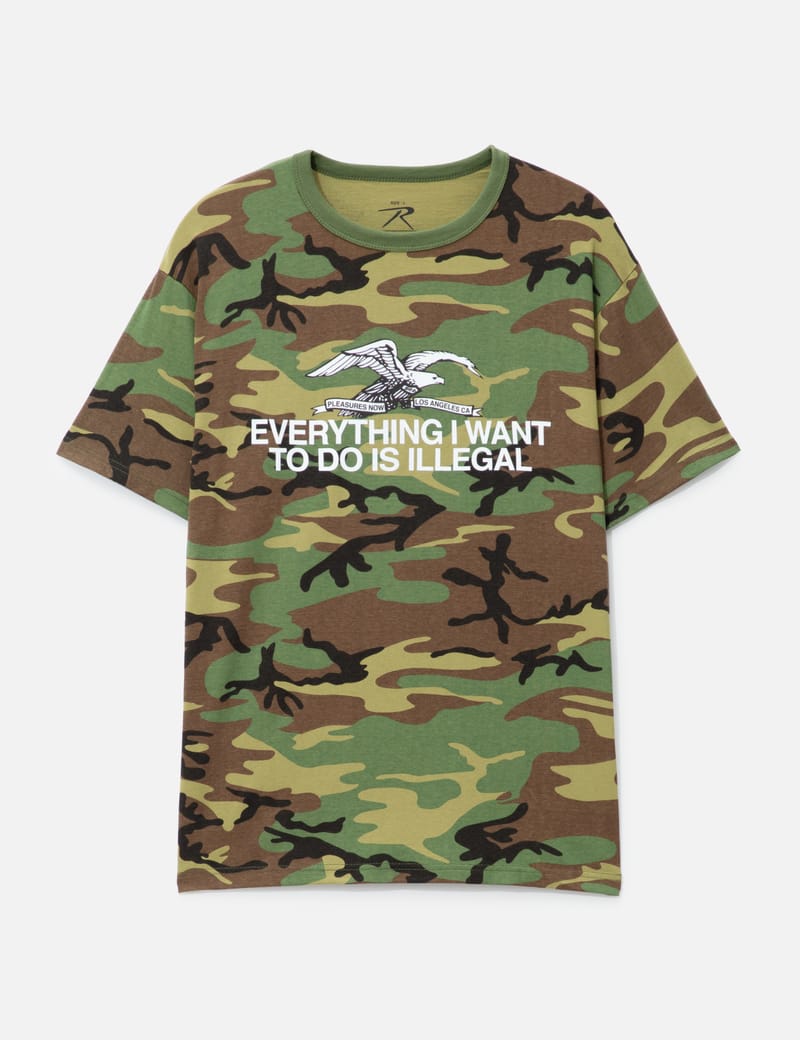 PLEASURES 関税込 ILLEGAL Tシャツ Pleasures - ILLEGAL T-SHIRT | HBX - Globally Curated Fashion