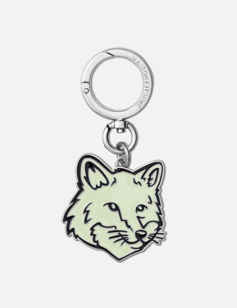 メゾンキツネ - Leather Fox Head Keyring | HBX