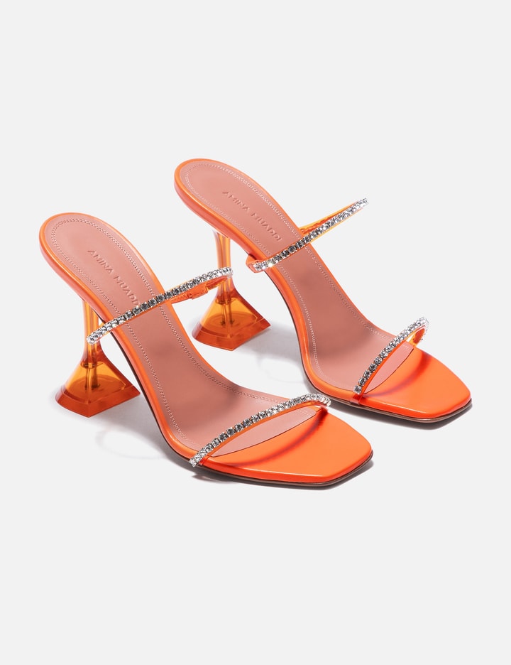 Amina Muaddi Gilda Glass Slippers 70 HBX Globally Curated Fashion