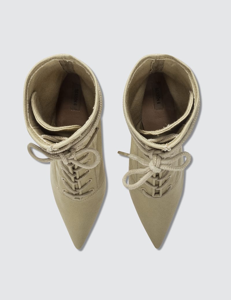 Yeezy stretch cheap canvas boots