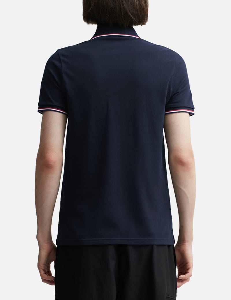 トップス MONCLER navy polo shirt MONCLER - navy polo | Leam Roma - Luxury Shopping Online