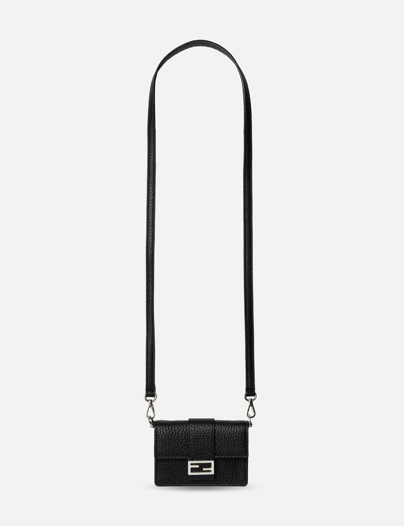 FENDI フェンディ ショルダーバッグ FLAT BAGUETTE Flat Baguette Pouch Fabric Brown | Fendi
