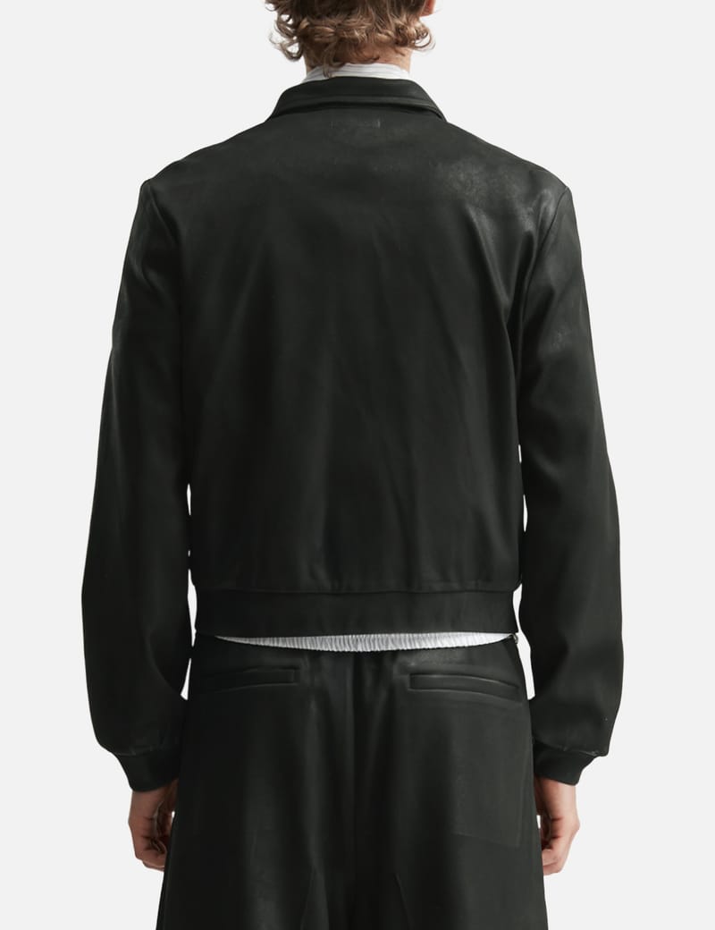 トップス TAAKK/ TRACK BLOUSON / BLK TAAKK Track Blouson - クロップド丈と上品な艶が際立つ、日本製