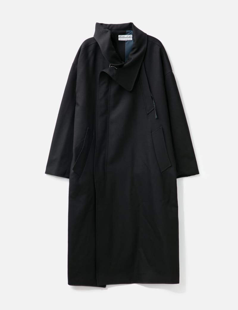 Attempt - Folding Collar Long Coat | HBX
