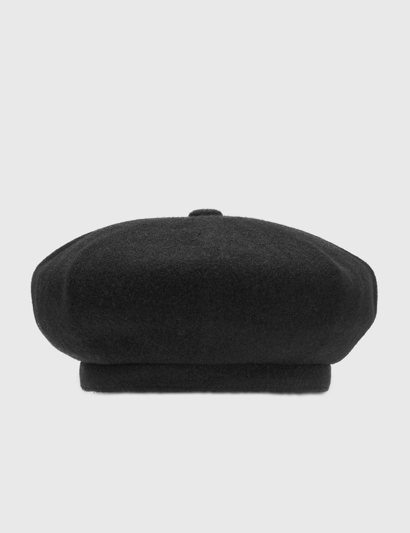帽子 BERET BROKEN WOOL BROWN HEATHER  kinema Kangol Geo Board Beret