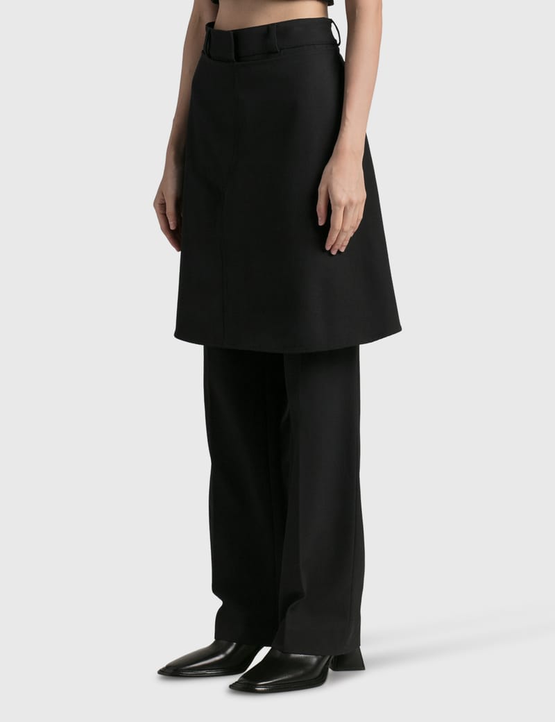 JW ANDERSON - CROPPED PATCHWORK FATIGUE TROUSERS