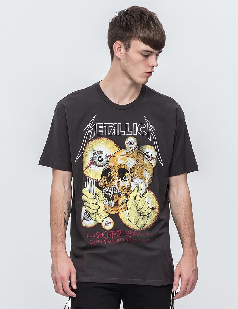 Metallica shortest straw outlet t shirt