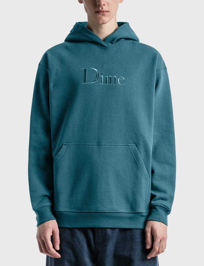 Dime Dime Classic Embroidered Hoodie HBX Globally Curated