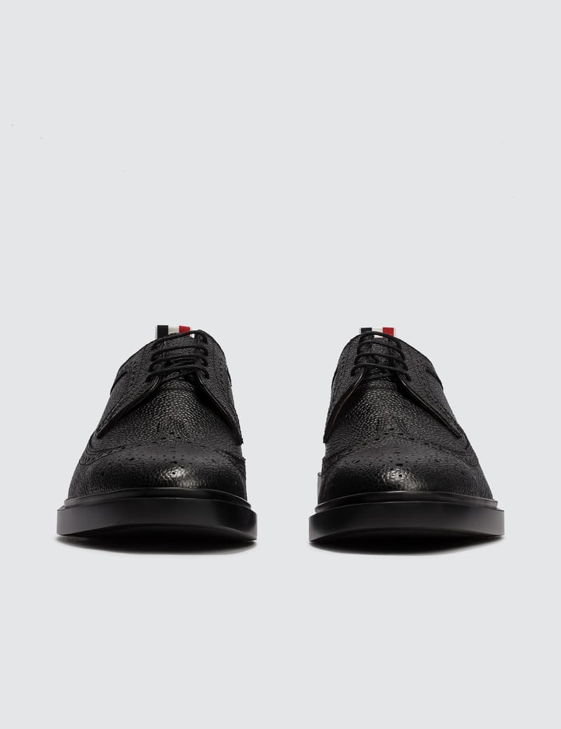 THOM BROWINE TB 正規品 BLACKブラッククラシックシューズ Thom Browne Toecap Leather Oxford Shoes | Black | FARFETCH