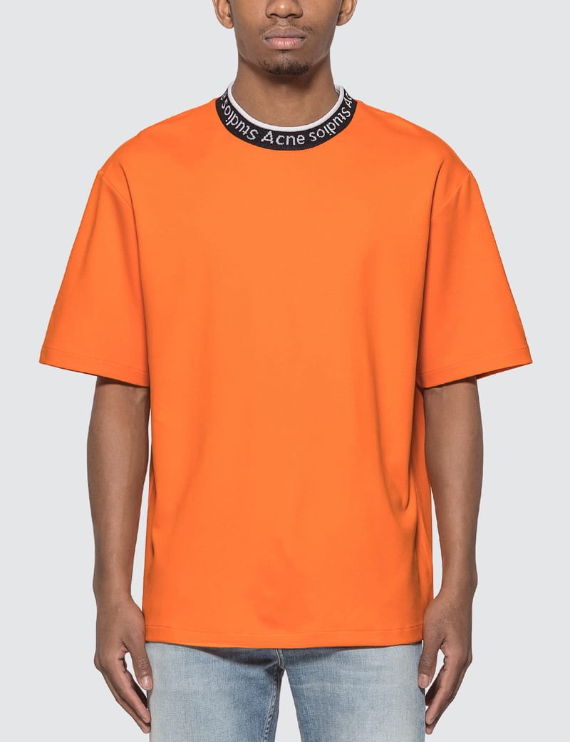 Acne Studios - Logo Neck T-Shirt | HBX - Globally Curated