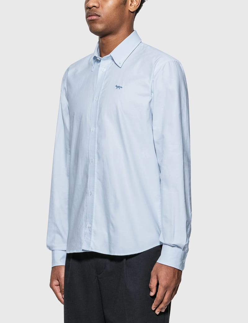 Maison Kitsuné - Fox Embroidery Classic Shirt | HBX - Globally