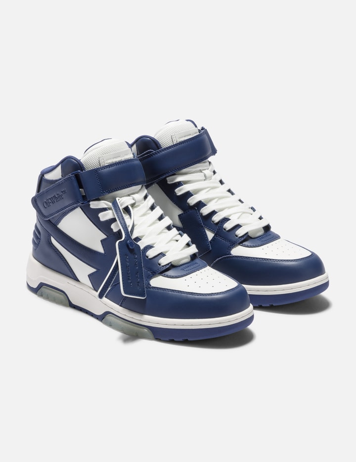 Off-White™ - Out of Office Mid Top Leather Sneakers | HBX - Globally ...