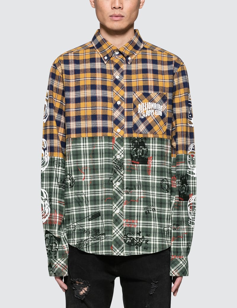 Billionaire Boys Club - Headline Cut & Sew Check Shirt | HBX