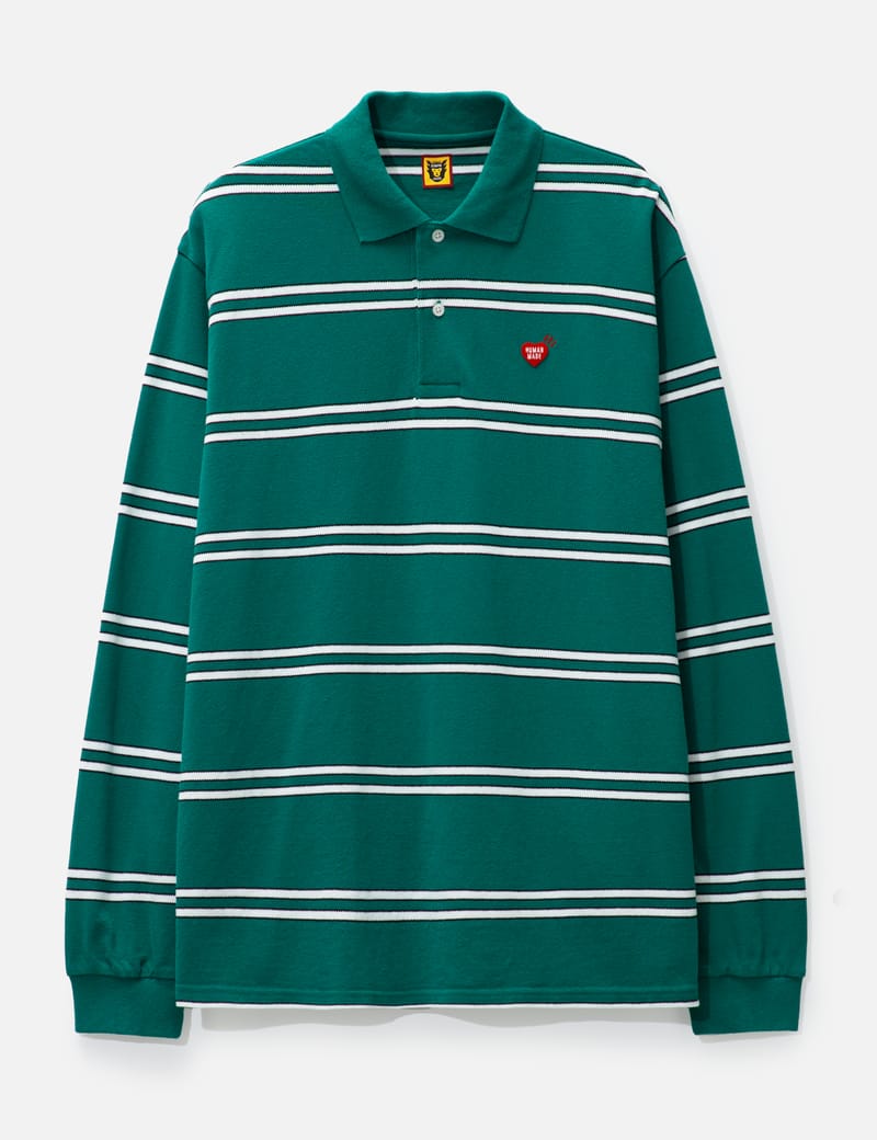 Human Made - Long Sleeve Polo Shirt | HBX - Globally Curated Fashion and  Lifestyle by Hypebeast