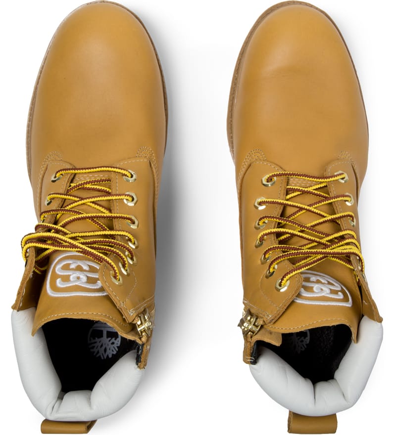 Stüssy - Wheat Timberland X Stussy Leather 6