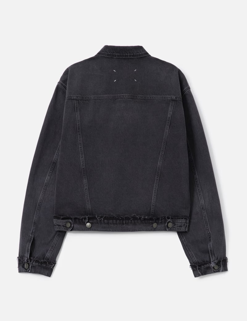 Maison Margiela Denim Jacket - Washed black 14 oz denim, frayed