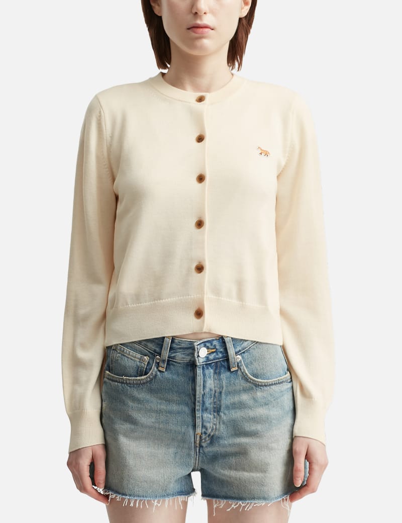 Maison Kitsuné - Baby Fox Merino Regular Cardigan | HBX