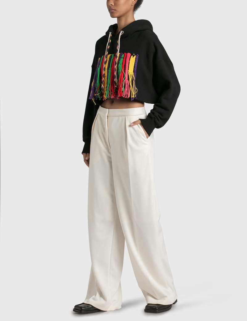Palm Angels - Palm Angels X Missoni Tassels Cropped Hoodie | HBX