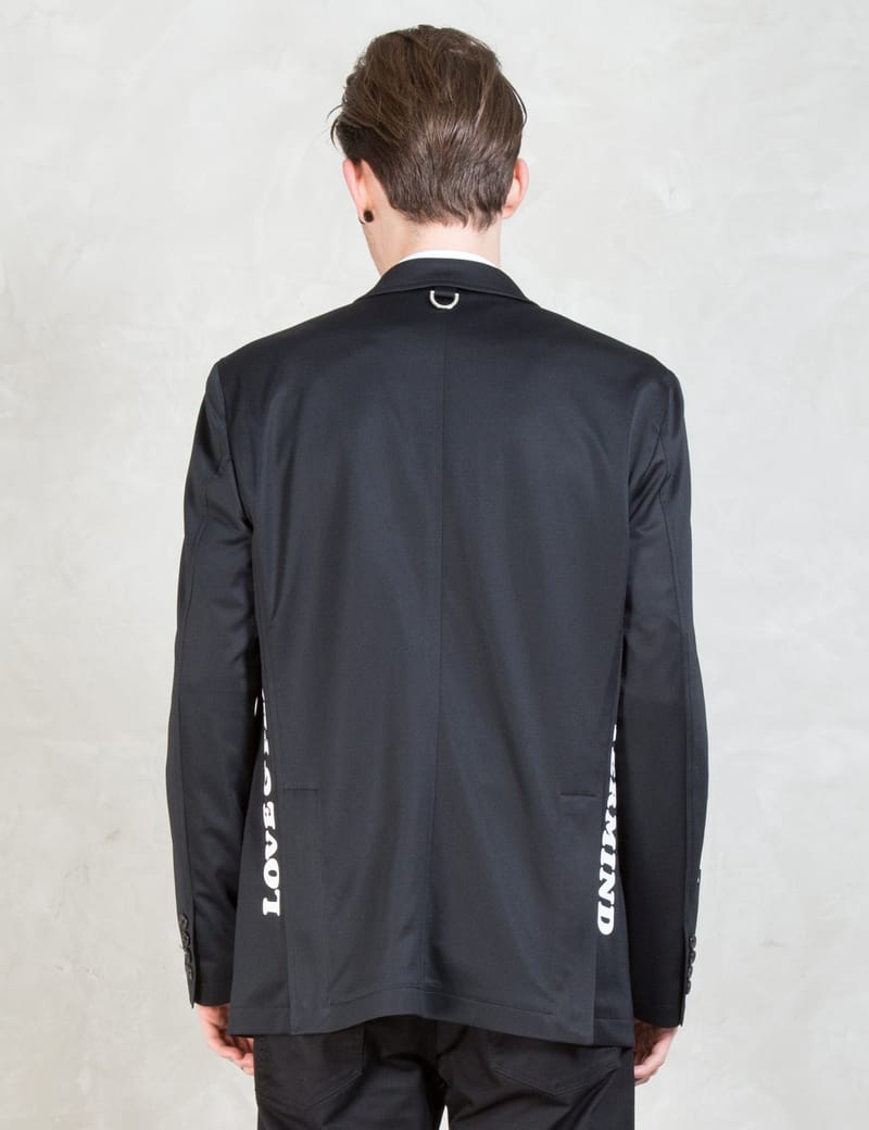 Mastermind Japan - Message Blazer Jacket | HBX - Globally Mastermind Japan - Message Blazer Jacket | HBX - Globally