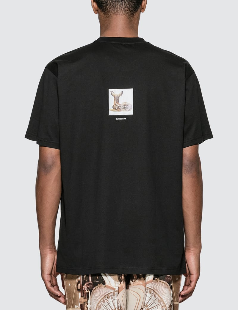 Burberry - Deer Print Cotton Oversized T-shirt | HBX - Globally