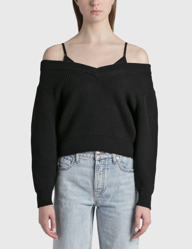 T By Alexander Wang Off shoulder Pullover HBX Globally