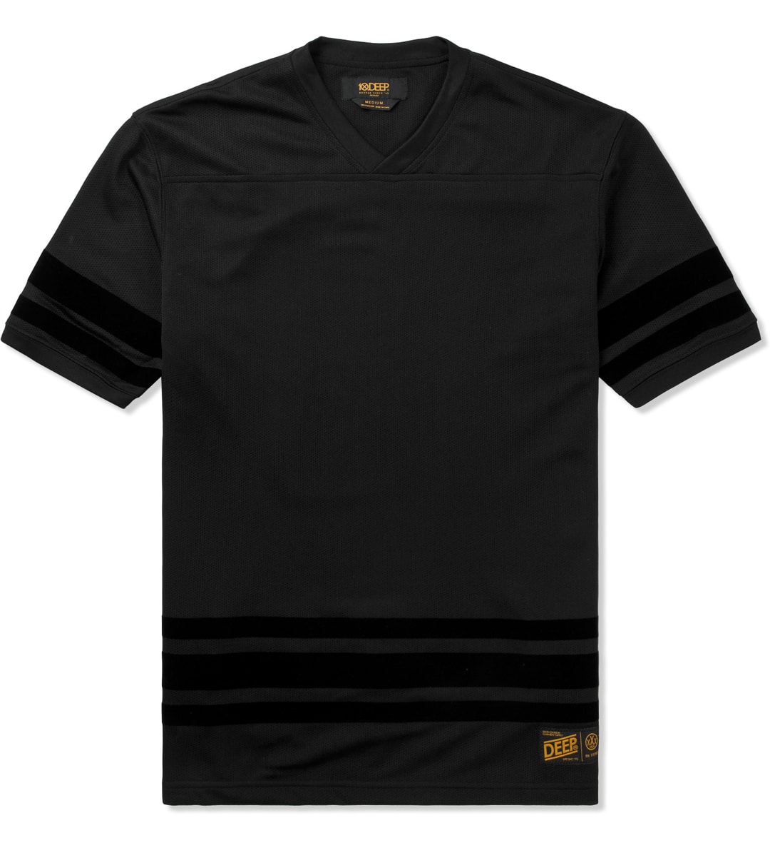 10.Deep Black Zip Drive Mesh Football Jersey HBX Globally Curated