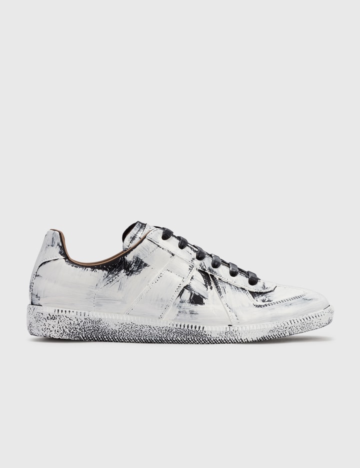 Maison Margiela Replica White Paint Sneakers HBX Globally Curated