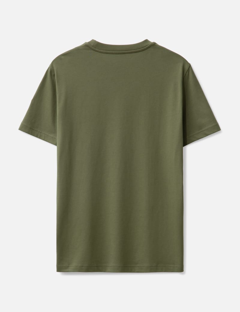 Moncler - OLIVE GREEN RUBBERIZED LOGO T-SHIRT | HBX