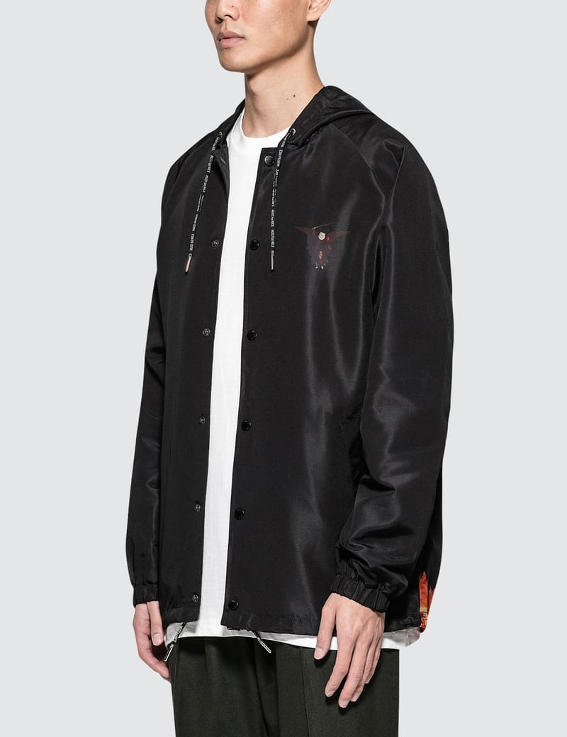 Ripndip hell pit clearance hooded coach jacket black