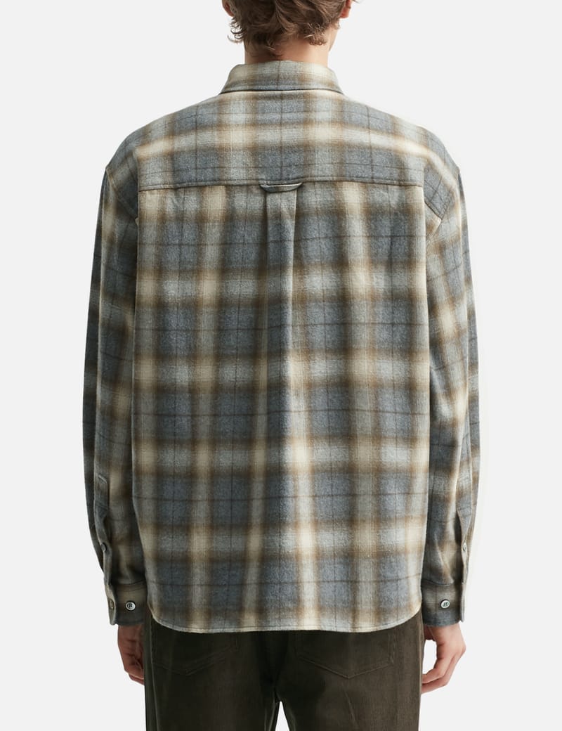 COOR - Ombre Flannel One Pocket Checkered Shirt | HBX