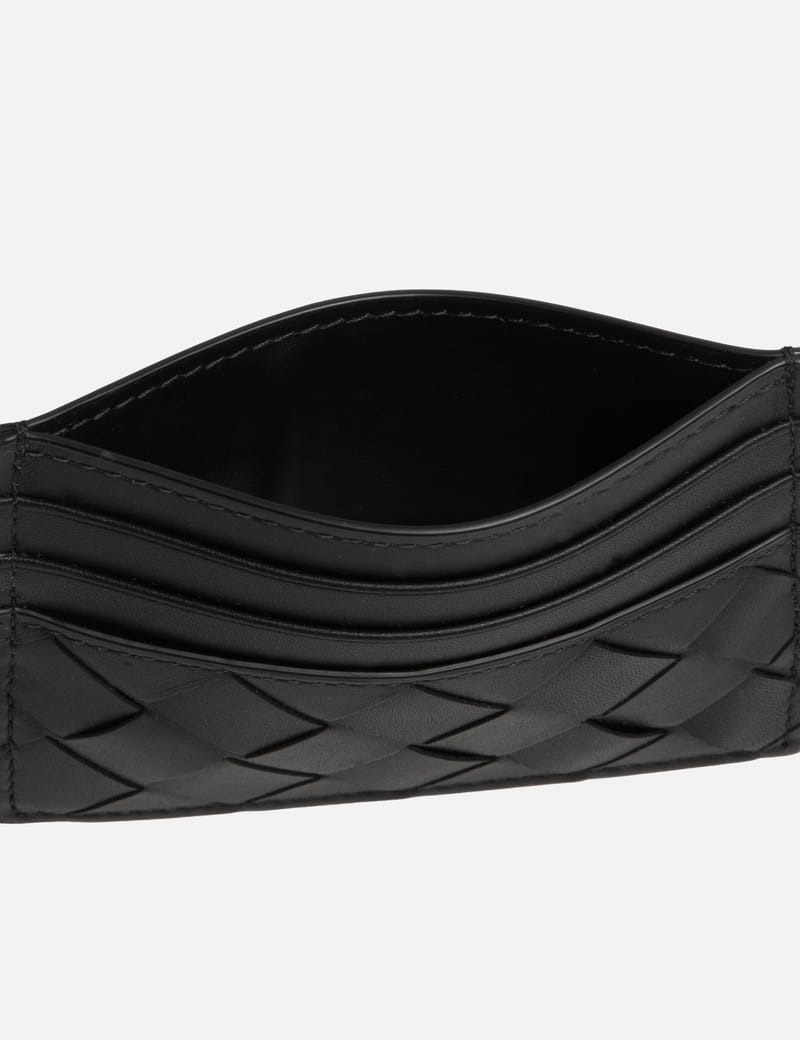 【BOTTEGA VENETA 】INTRECCIATO CARD CASE Bottega Veneta - Black Intrecciato Leather Card Case