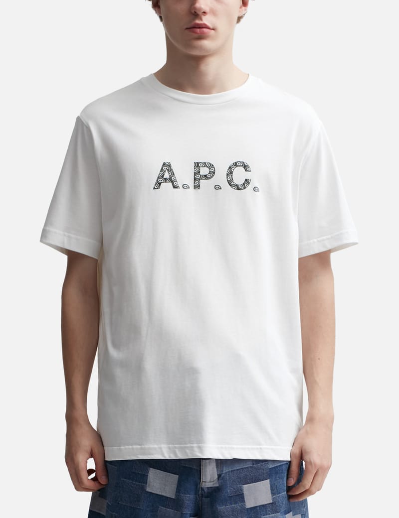 【関税込み】A.P.C. ホワイト James Tシャツ A.P.C. / James s/s Tee (Red)