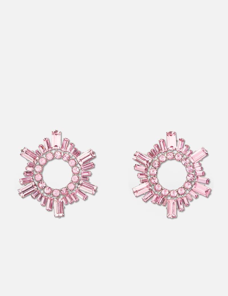【Amina Muaddi】 Begumミニ embellishedイヤリング AMINA MUADDI BEGUM MINI CRYSTAL EMBELLISHED EARRINGS