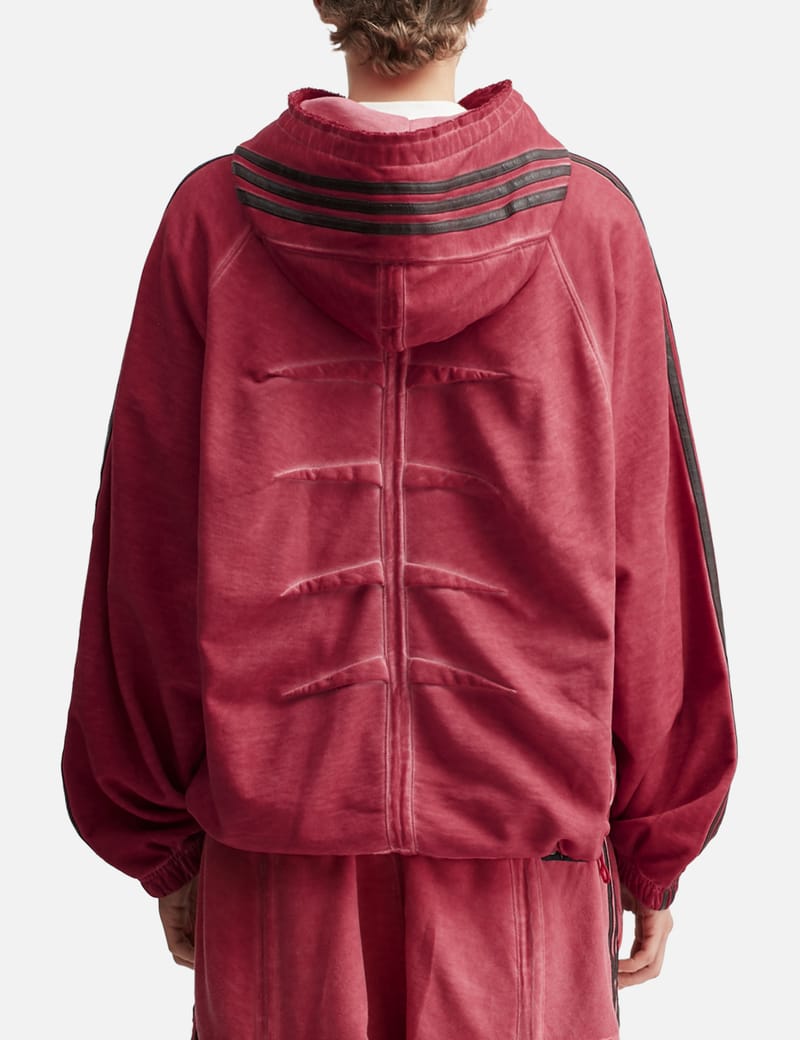 adidas Originals X Thug Club Sweat Hoodie - Bold red French terry