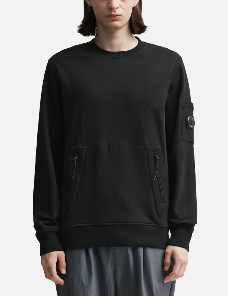 C.P. Company - DIAGONAL RAISED FLEECE KANGAROO SWEATSHIRT | HBX