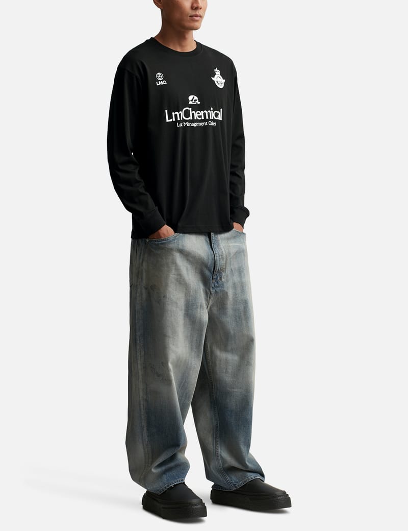 Soccer Junkie Long Tee T-Shirt, ネイビー, Small : Amazon.sg
